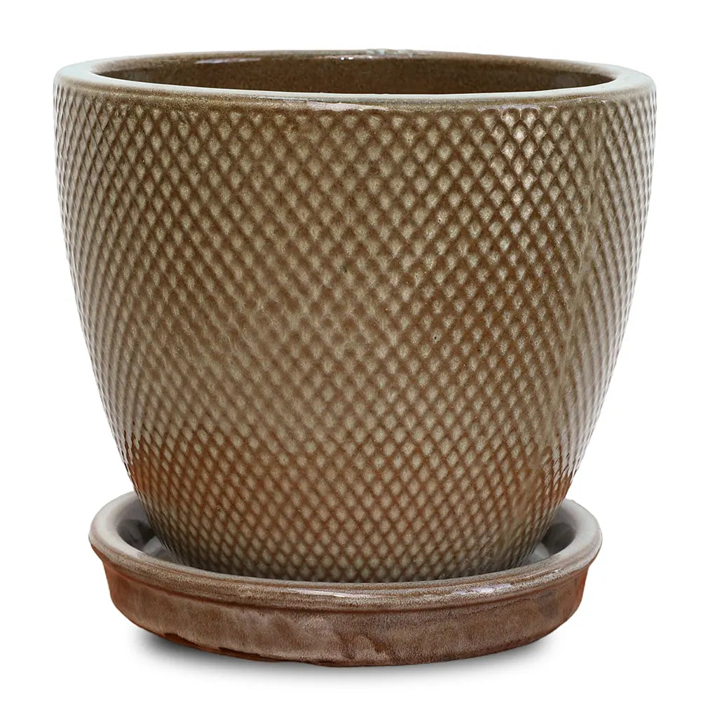 حوض سنوبا - سيراميك بني - قطر 23 سم