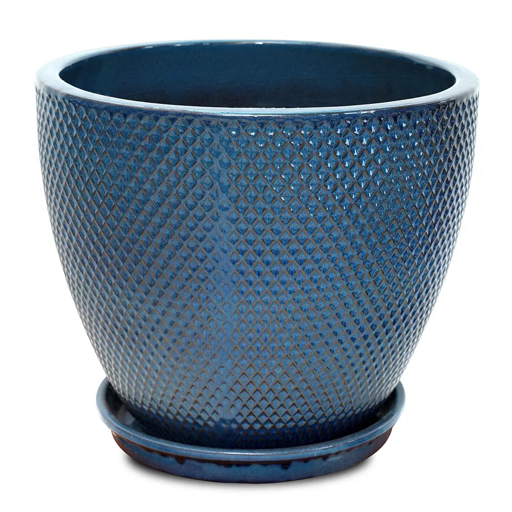 حوض سنوبا - سيراميك أزرق - قطر 48 سم