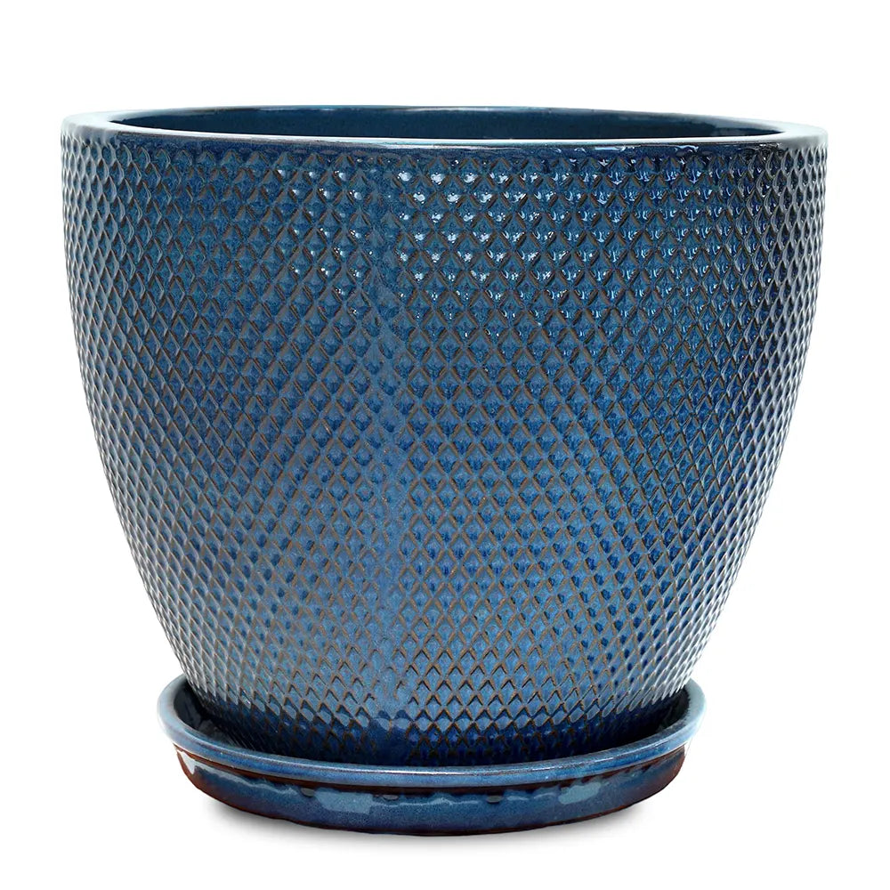 حوض سنوبا - سيراميك أزرق - قطر 48 سم