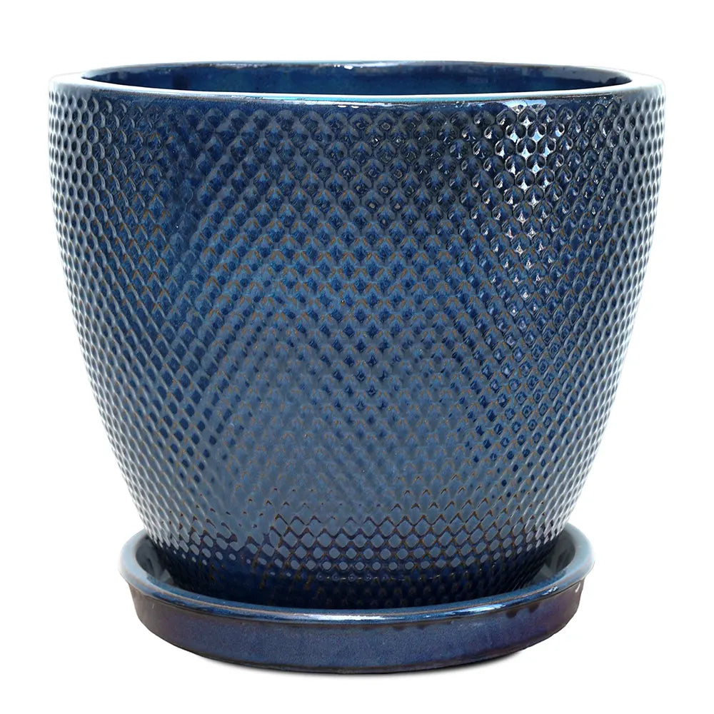 حوض سنوبا - سيراميك أزرق - قطر 38 سم