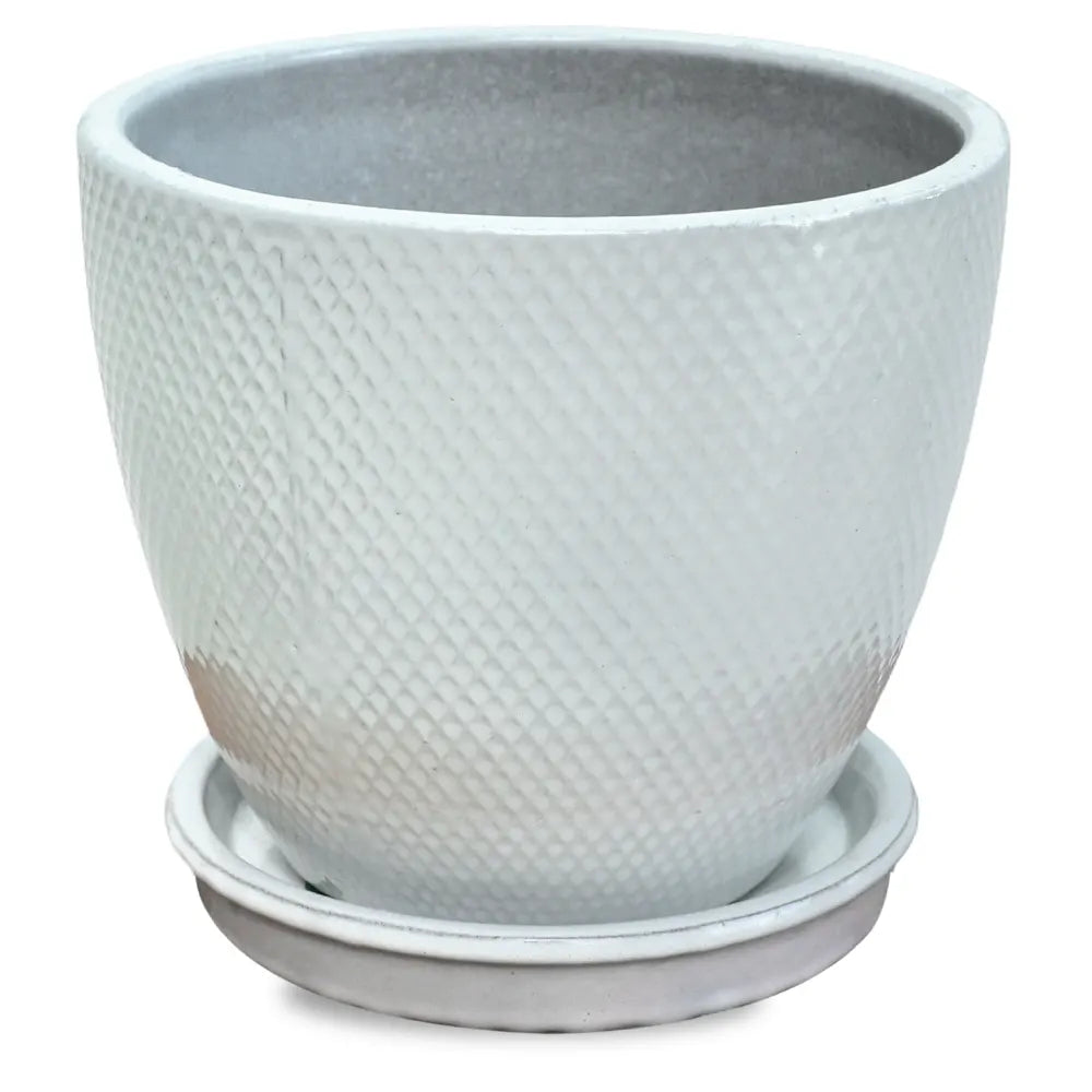 حوض سنوبا - سيراميك أبيض - قطر 23 سم