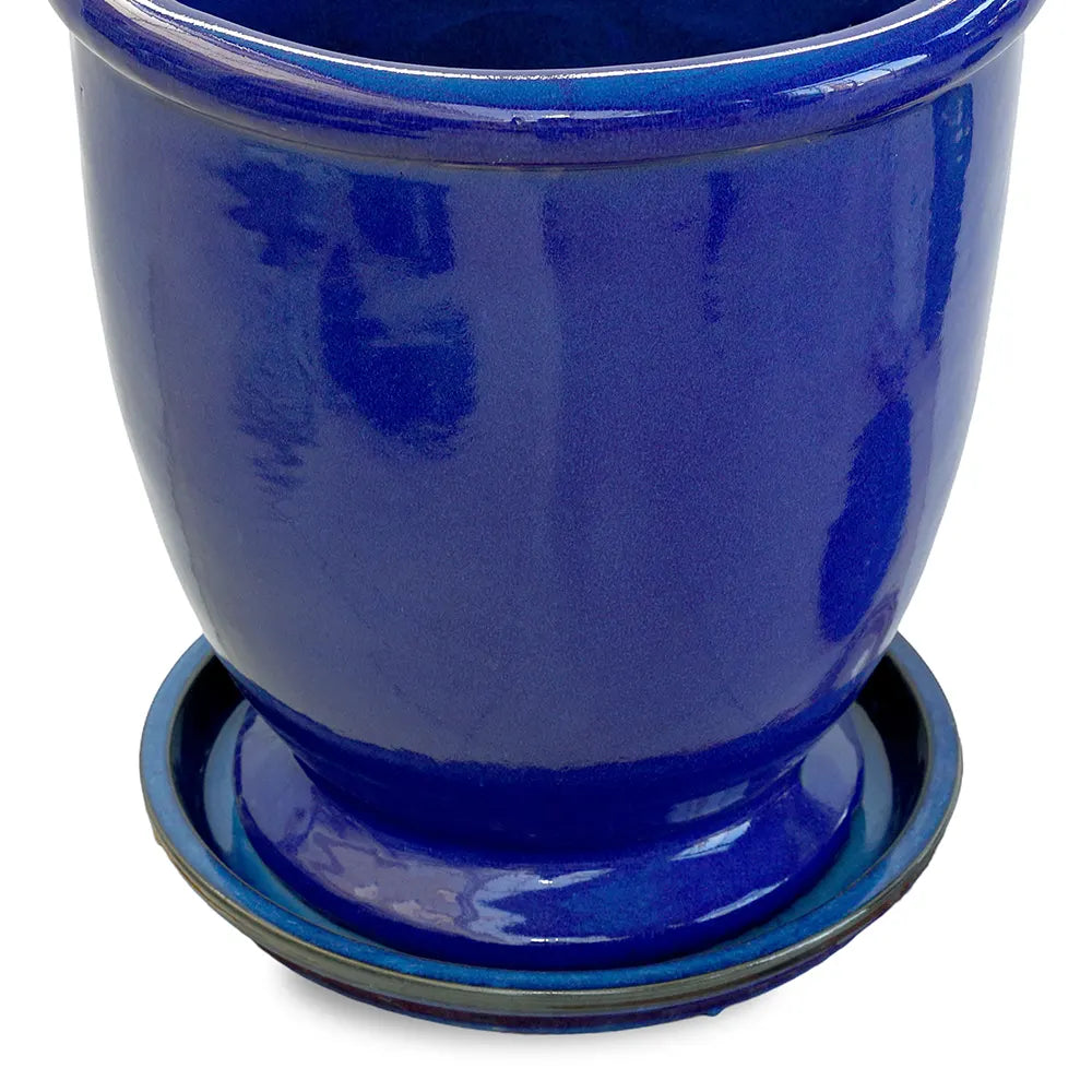 حوض جريدينغ - سيراميك أزرق - قطر 39 سم