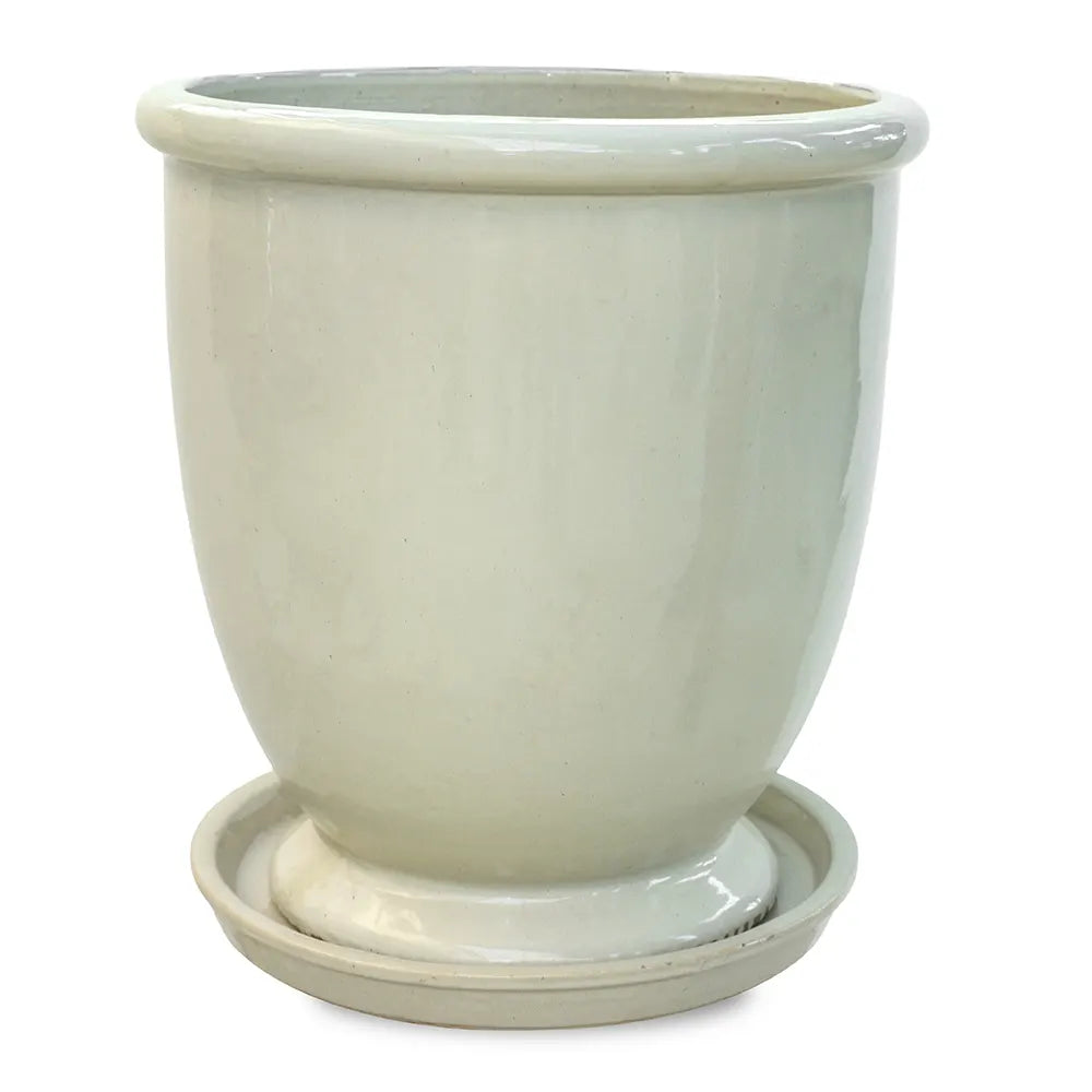 حوض جريدينغ - سيراميك كريمي - قطر 49 سم