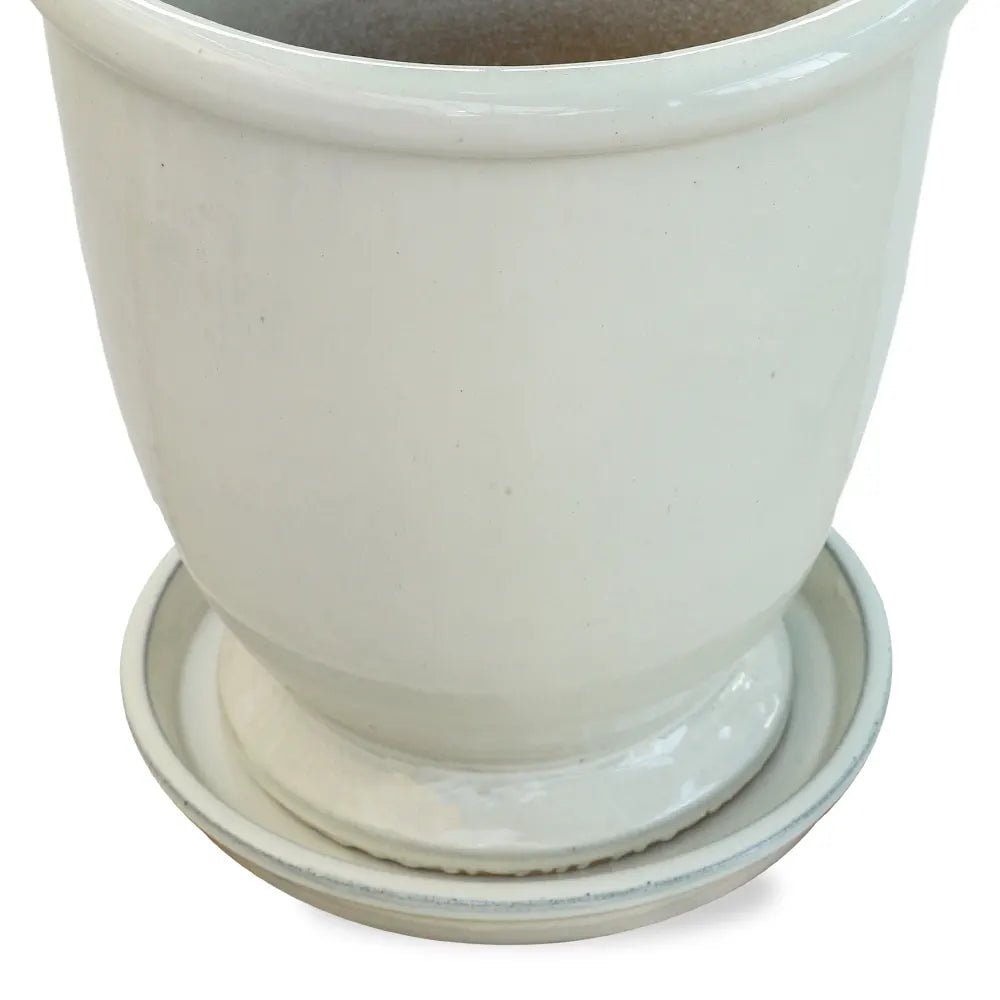 حوض جريدينغ - سيراميك كريمي - قطر 39 سم