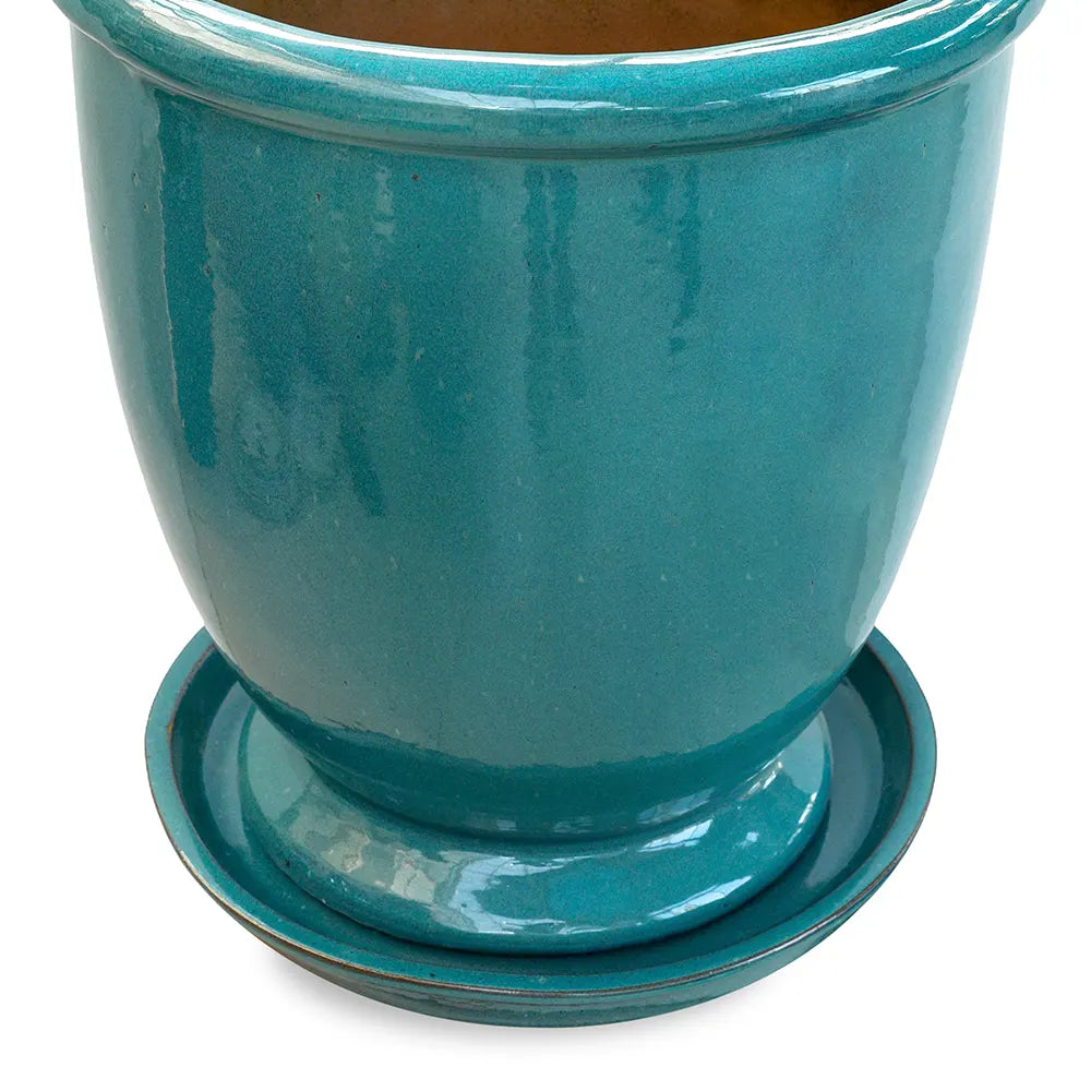 حوض جريدينغ - سيراميك فيروزي - قطر 49 سم