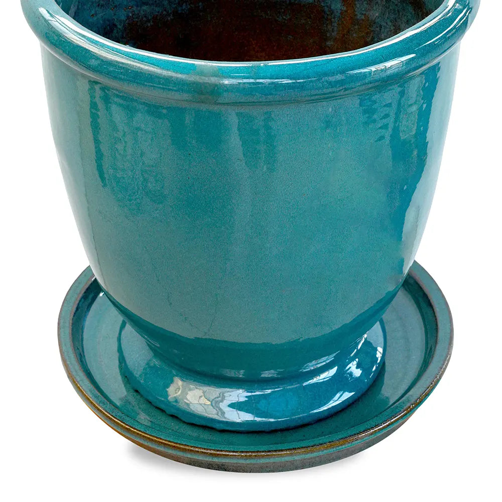 حوض جريدينغ - سيراميك فيروزي - قطر 39 سم