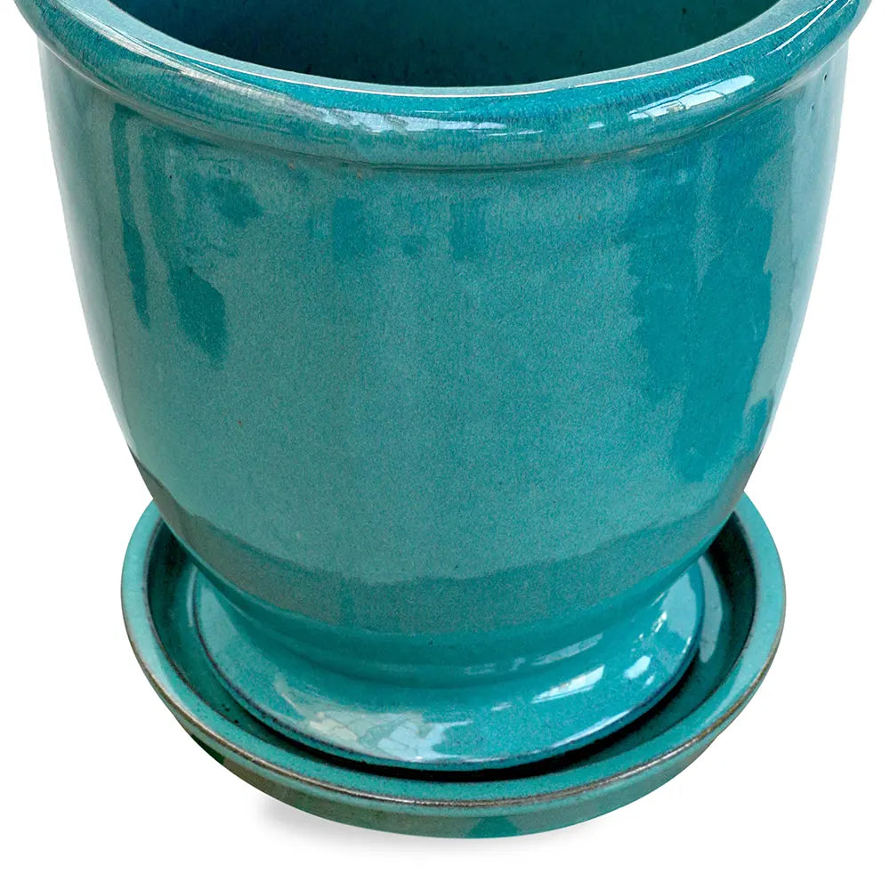 حوض جريدينغ - سيراميك فيروزي - قطر 29 سم