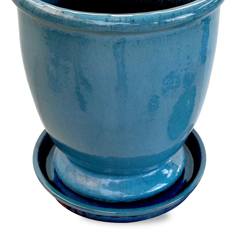 حوض جريدينغ - سيراميك أزرق - قطر 39 سم