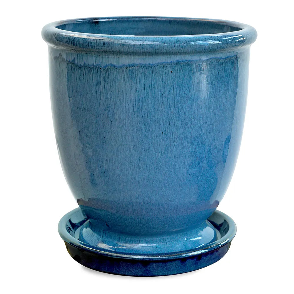 حوض جريدينغ - سيراميك أزرق - قطر 29 سم