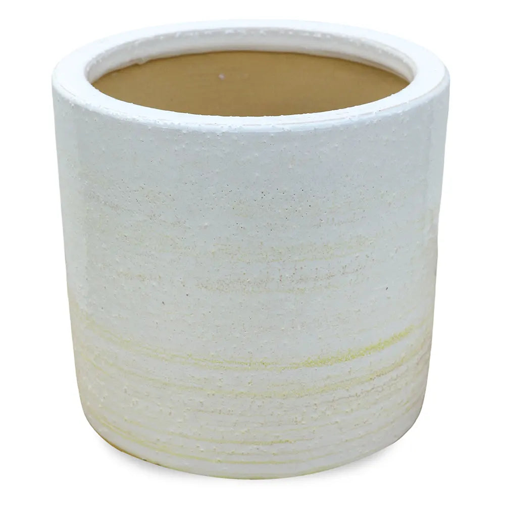 MARCELO WHITE CERAMIC POT D18 CM
