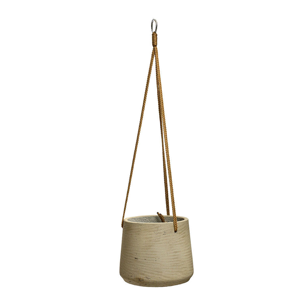 BRESCIA HANGING PLANTER GREY WASHED