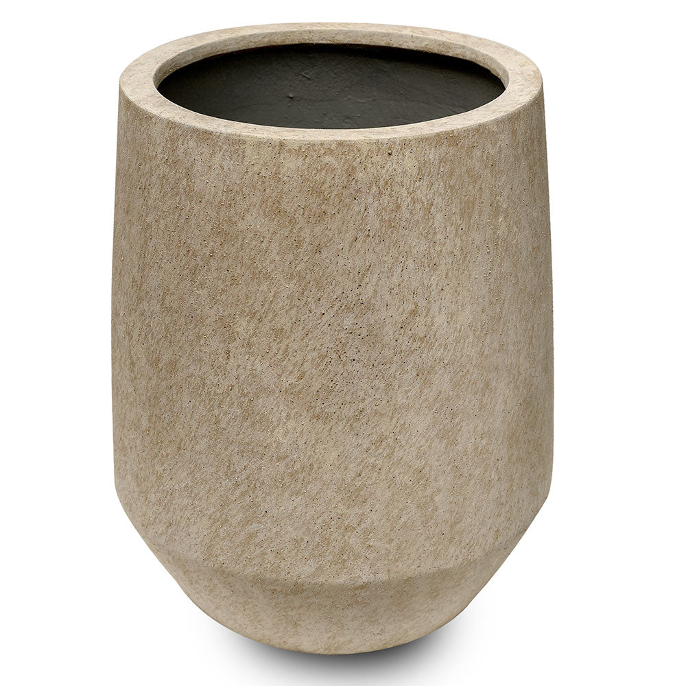 PERRARA PLANTER TRAVERTINE BEIGE D40CM - حوض بيرارا بيج