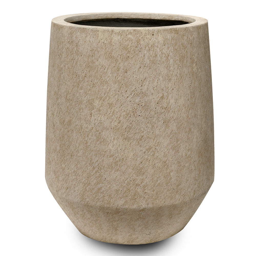 PERRARA PLANTER TRAVERTINE BEIGE D40CM - حوض بيرارا بيج