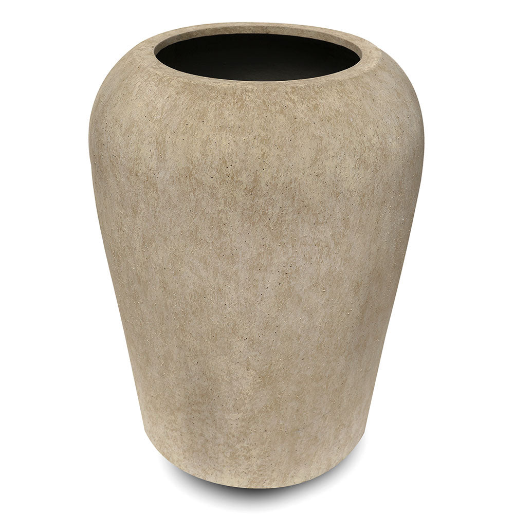 PESCARA PLANTER TRAVERTINE BEIGE H70CM - حوض بيسكارا بيج