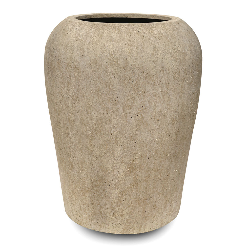 PESCARA PLANTER TRAVERTINE BEIGE H70CM - حوض بيسكارا بيج