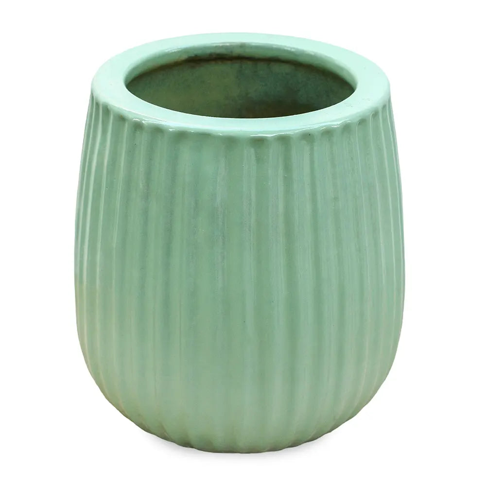 PICOS GREEN CERAMIC POT D16 CM