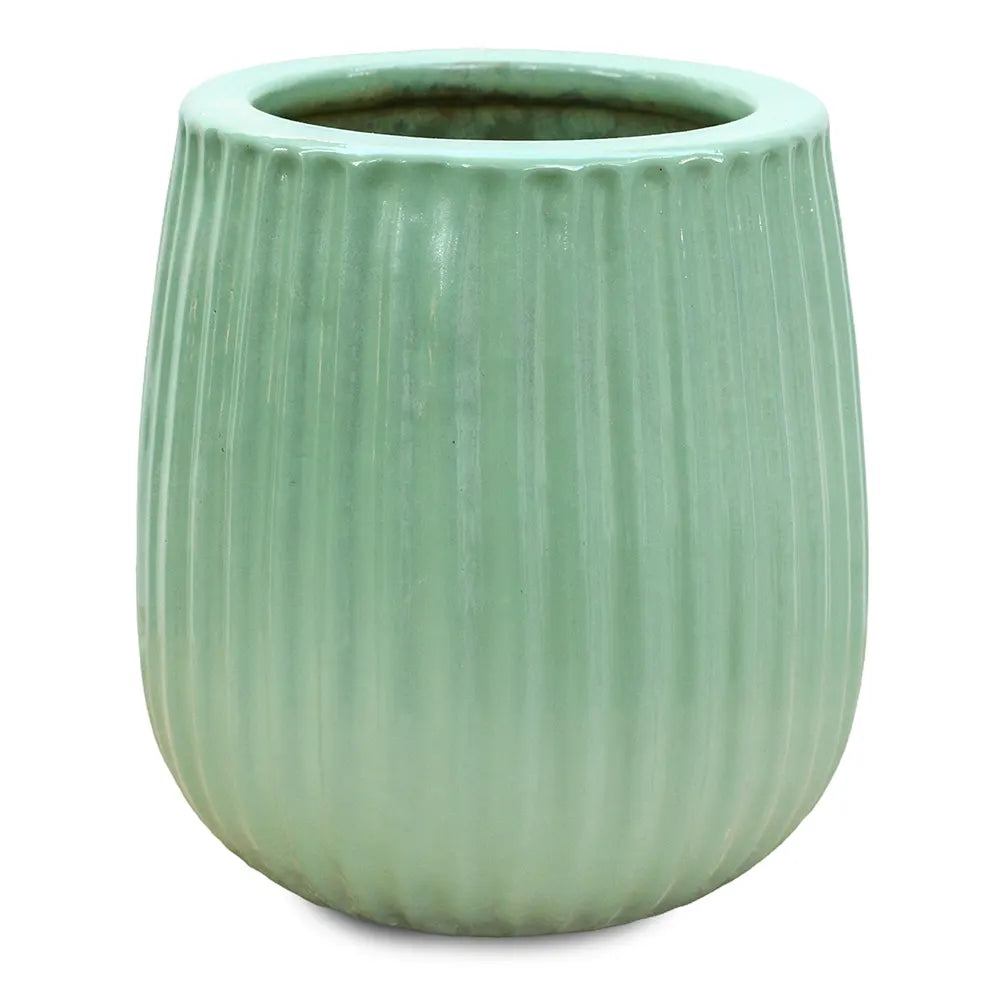 PICOS GREEN CERAMIC POT D16 CM