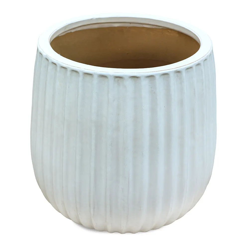 PICOS WHITE CERAMIC POT D37 CM