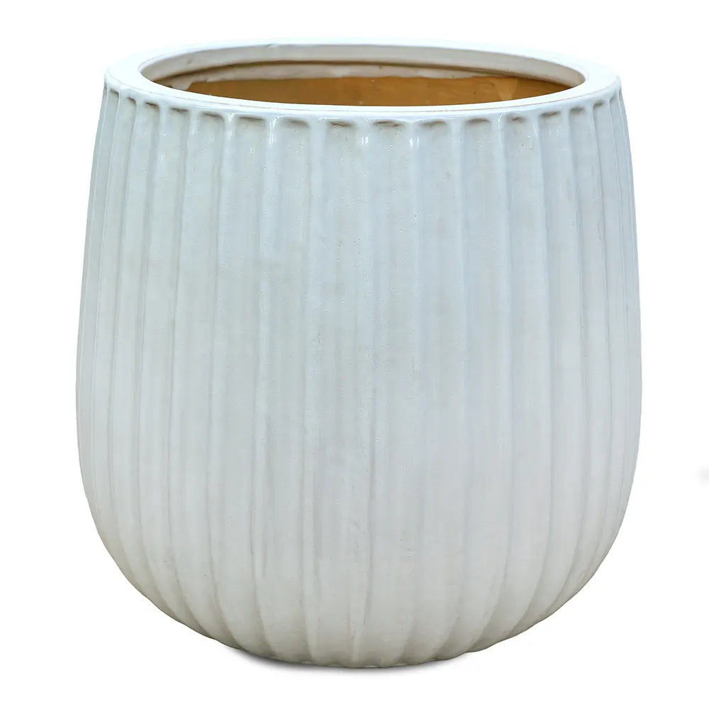 PICOS WHITE CERAMIC POT D37 CM