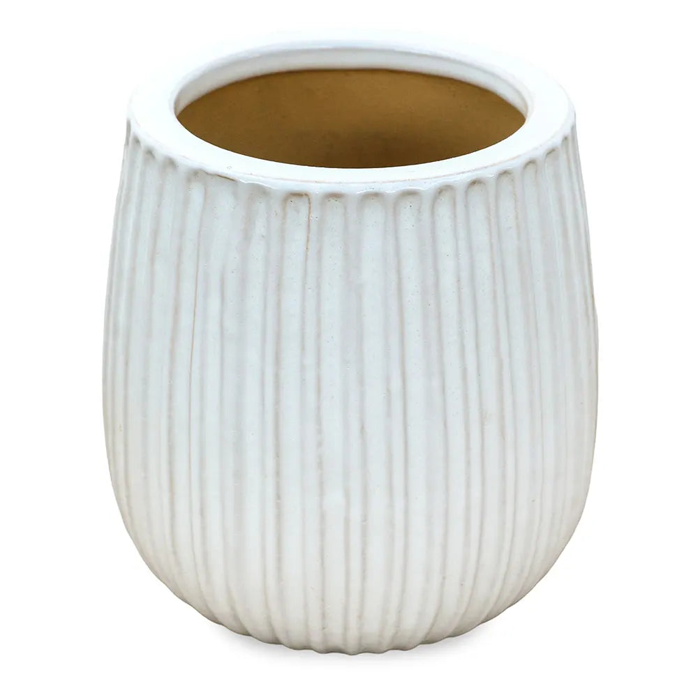 PICOS WHITE CERAMIC POT D16 CM