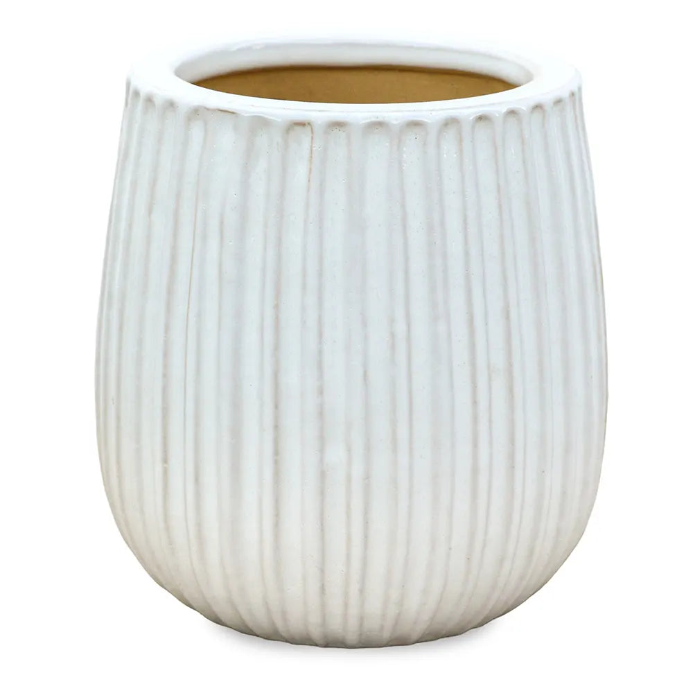 PICOS WHITE CERAMIC POT D16 CM