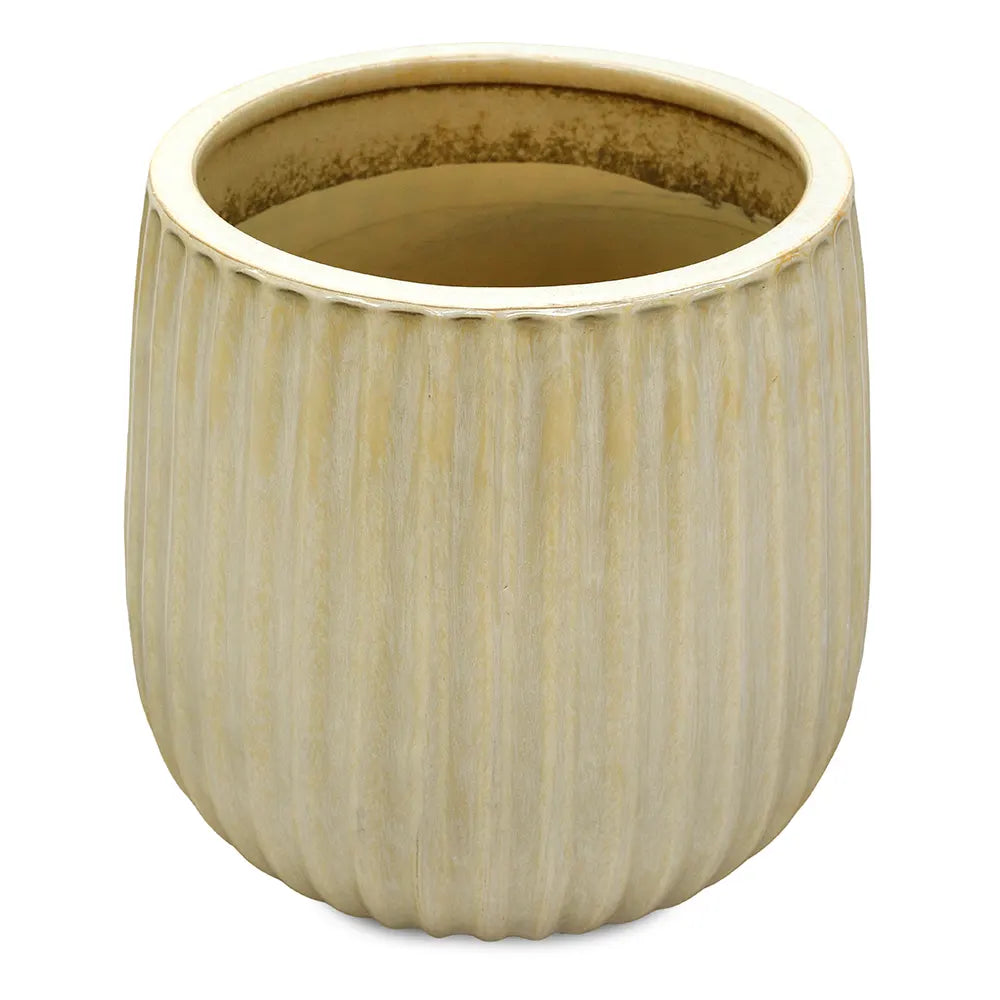 PICOS BEIGE CERAMIC POT D37 CM