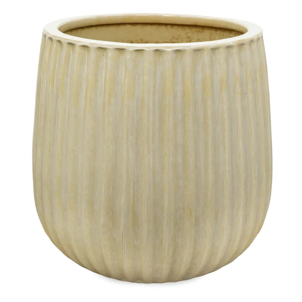 PICOS BEIGE CERAMIC POT D37 CM