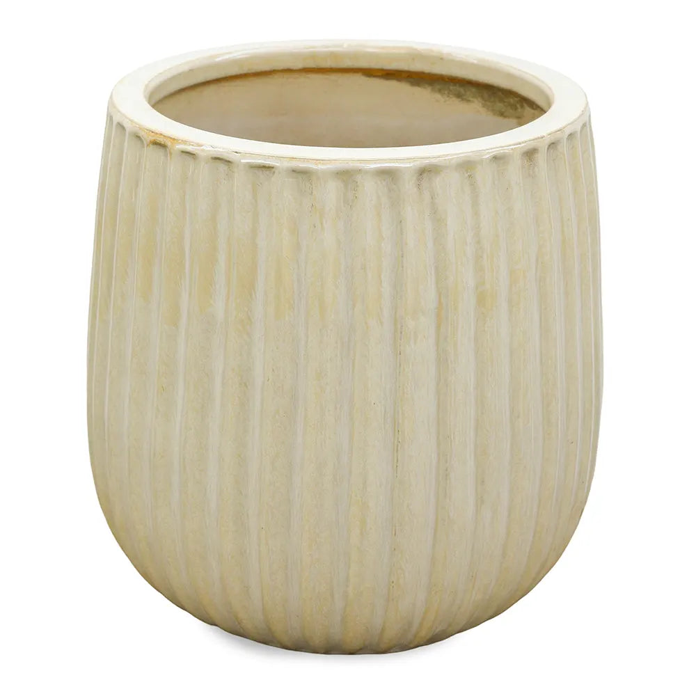 PICOS BEIGE CERAMIC POT D25 CM