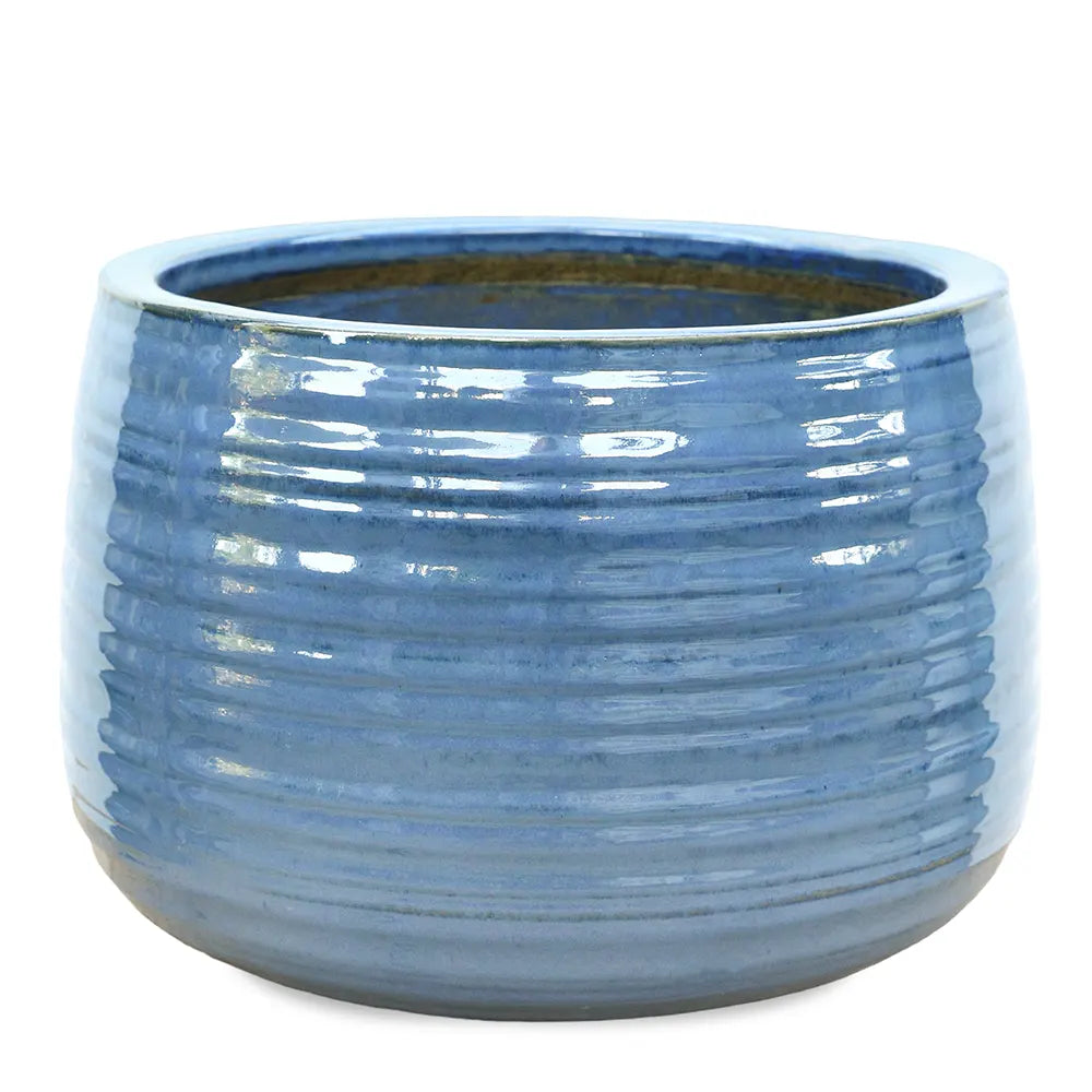WANDERLEY BLUE CERAMIC POT D29 CM