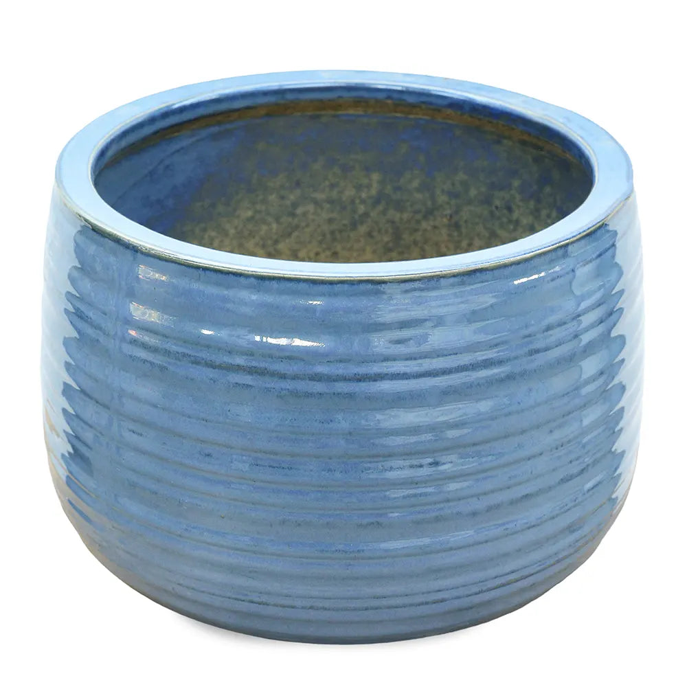 WANDERLEY BLUE CERAMIC POT D29 CM