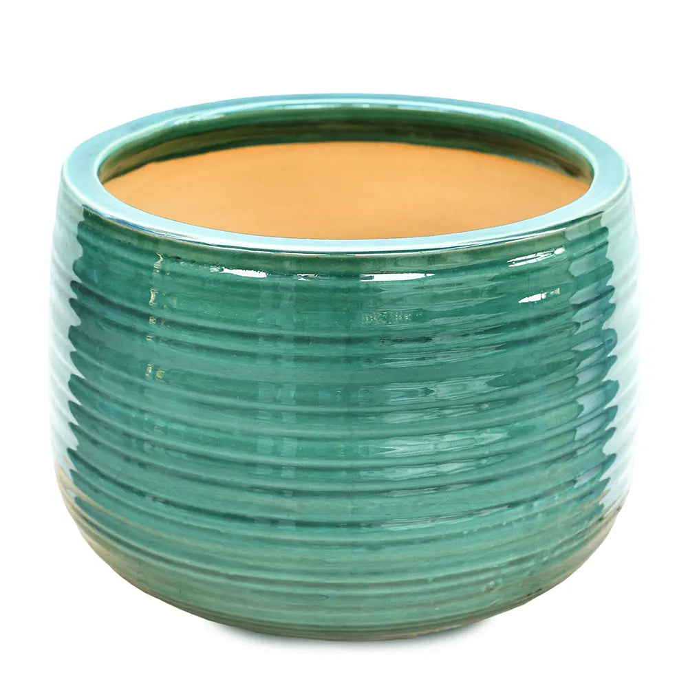 WANDERLEY GREEN CERAMIC POT D29 CM