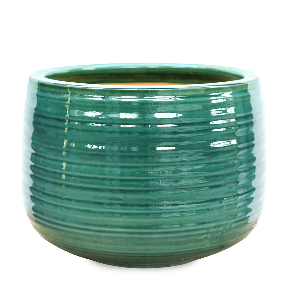 WANDERLEY GREEN CERAMIC POT D29 CM