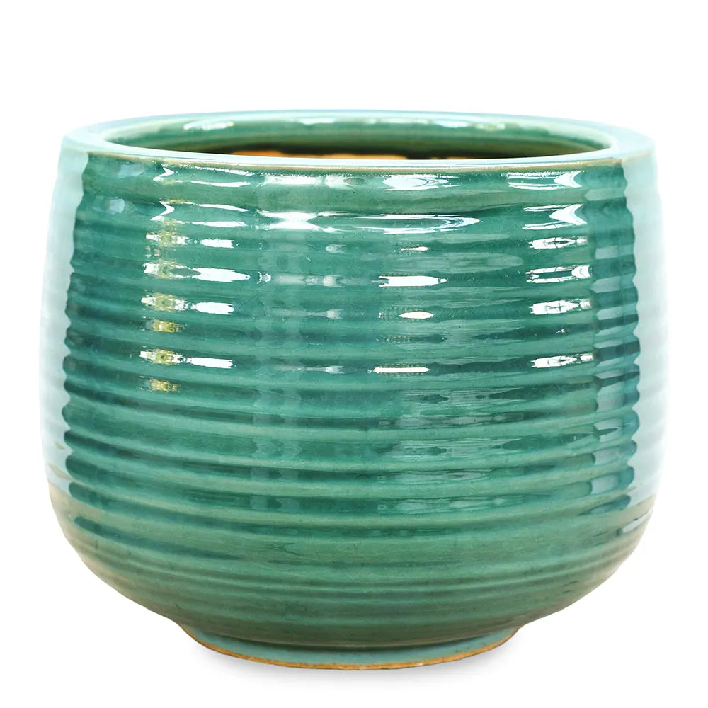 WANDERLEY GREEN CERAMIC POT D22 CM