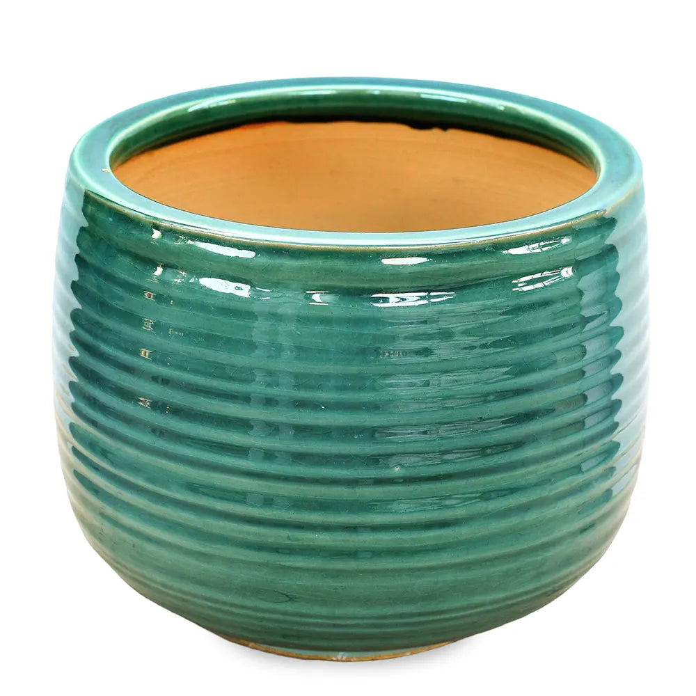 WANDERLEY GREEN CERAMIC POT D22 CM