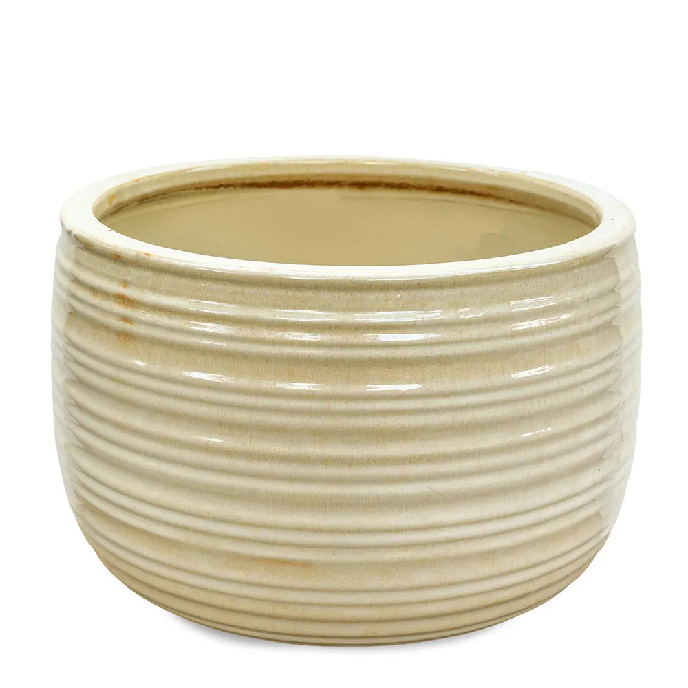 WANDERLEY BEIGE CERAMIC POT D37 CM