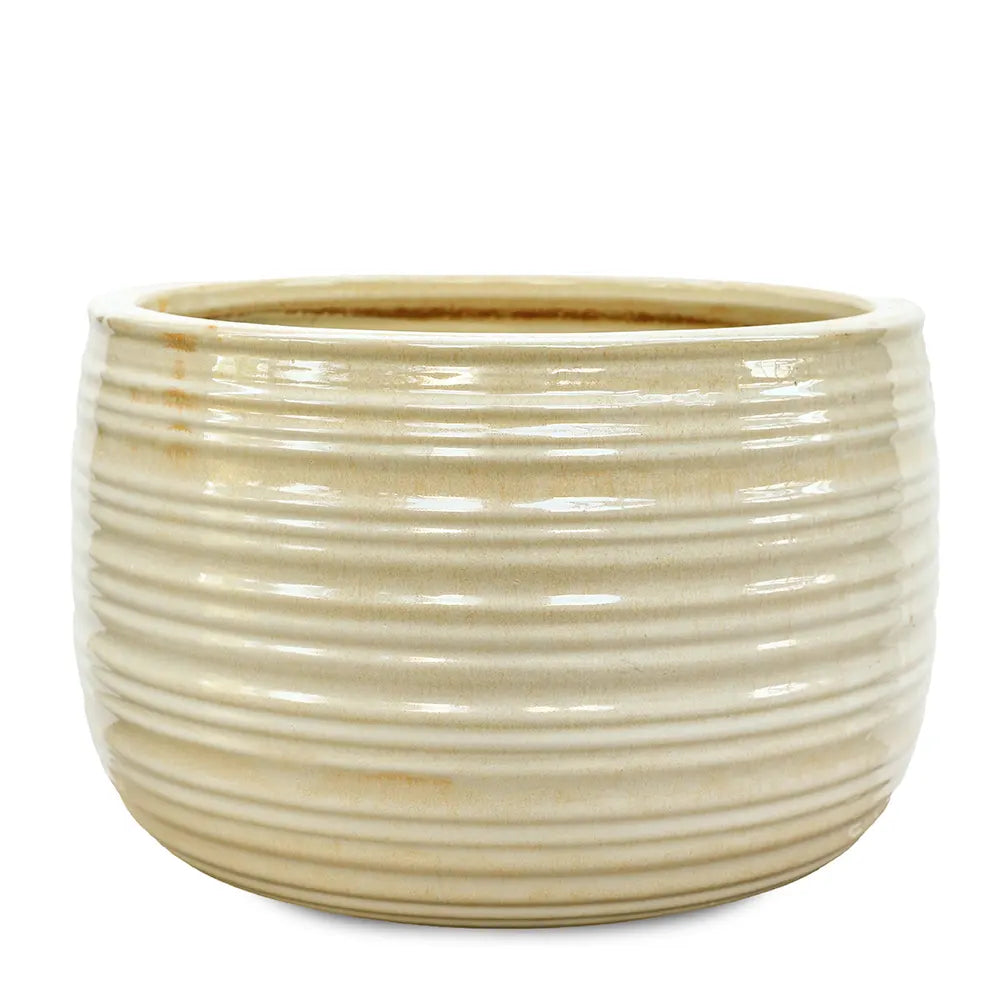 WANDERLEY BEIGE CERAMIC POT D37 CM