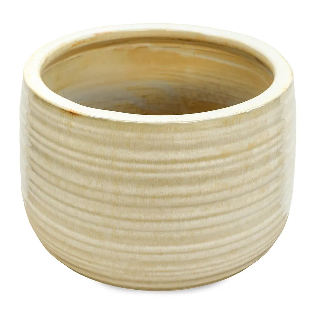 WANDERLEY BEIGE CERAMIC POT D29 CM