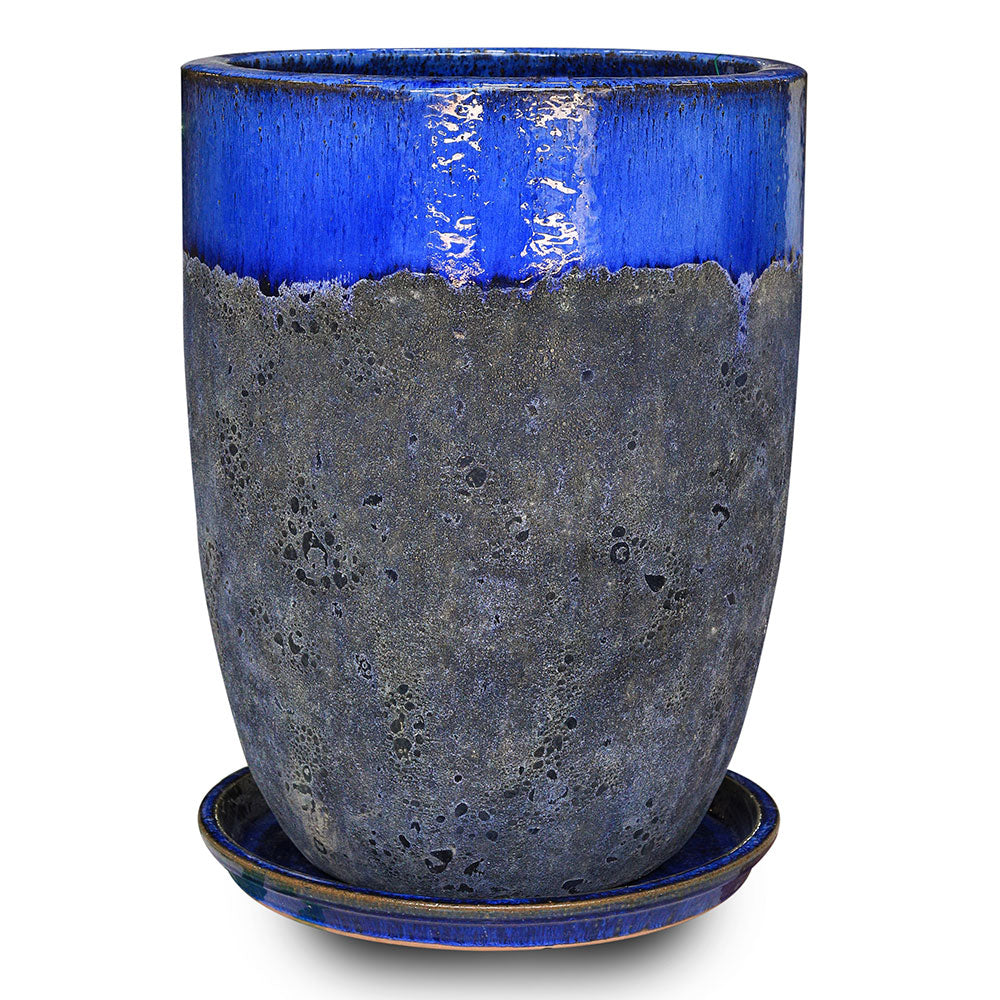 PETROLINA BLUE PLANTER H54CM - حوض بترولين ازرق