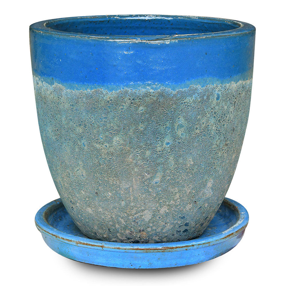 ALTEROSA IRONSTONE AQUA BLUE PLANTER - حوض ألتروسا