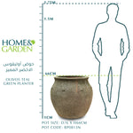 OLIVOS TEAL GREEN PLANTER D76CM - حوض أوليفوس الاخضر المميز