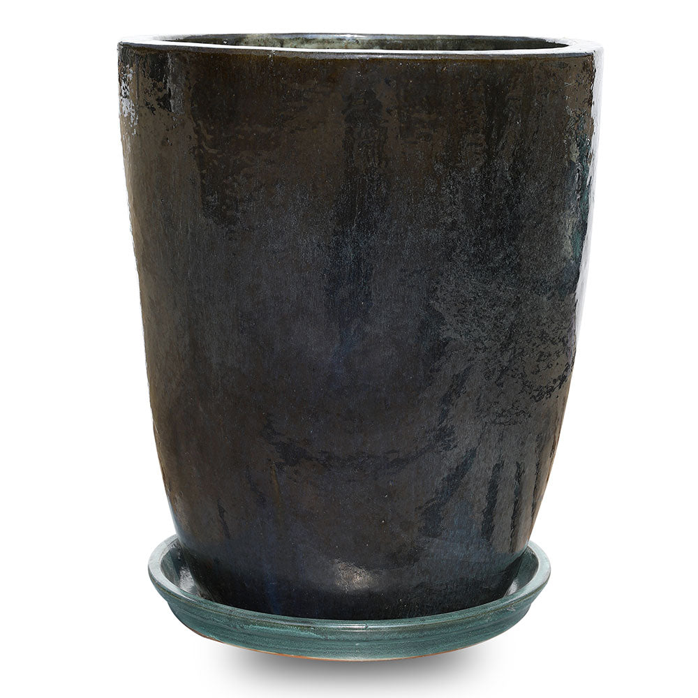 EMMEN MISTY GREEN CERAMIC PLANTER