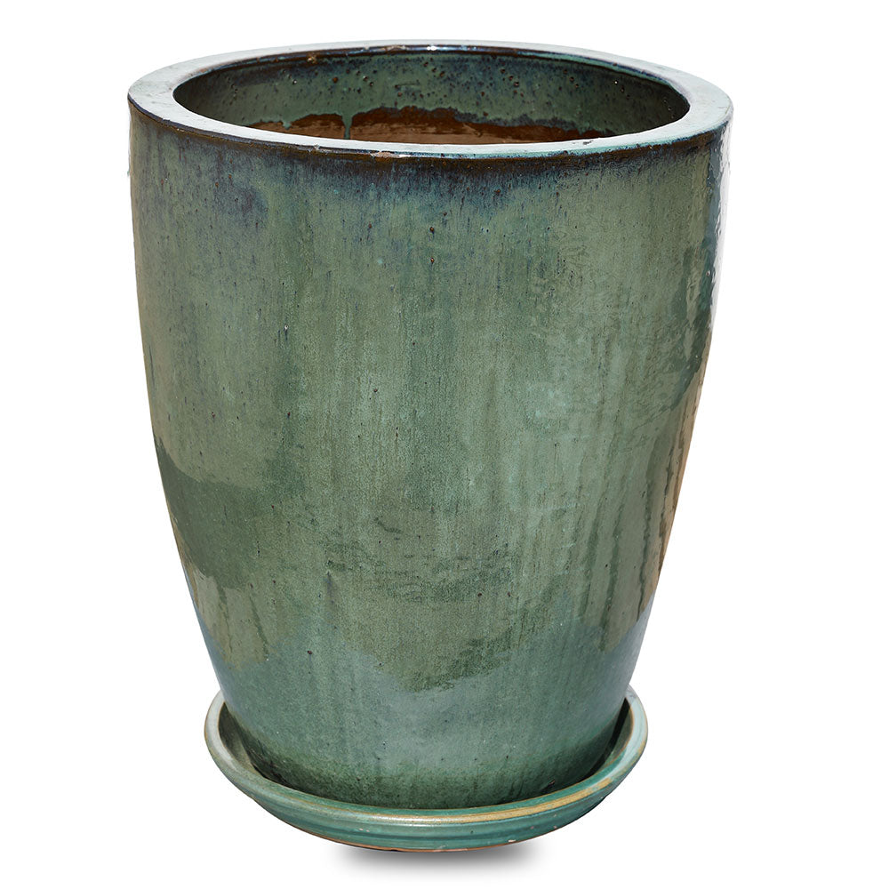 SLOTEN TURQUOISE CERAMIC PLANTER