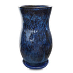 TILBURG GLAZED BLUE CERAMIC PLANTER