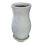 TILBURG WHITE CERAMIC PLANTER