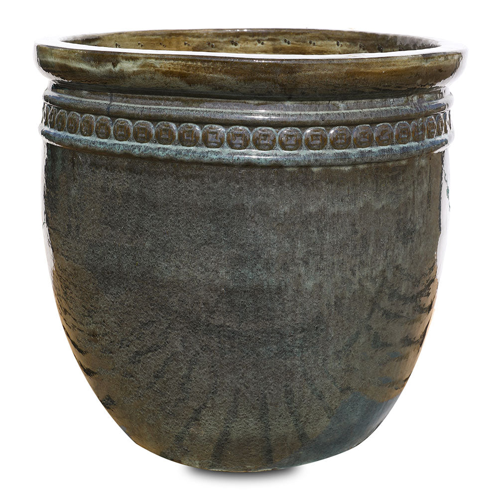 MEPPEL TURQUOISE CERAMIC PLANTER