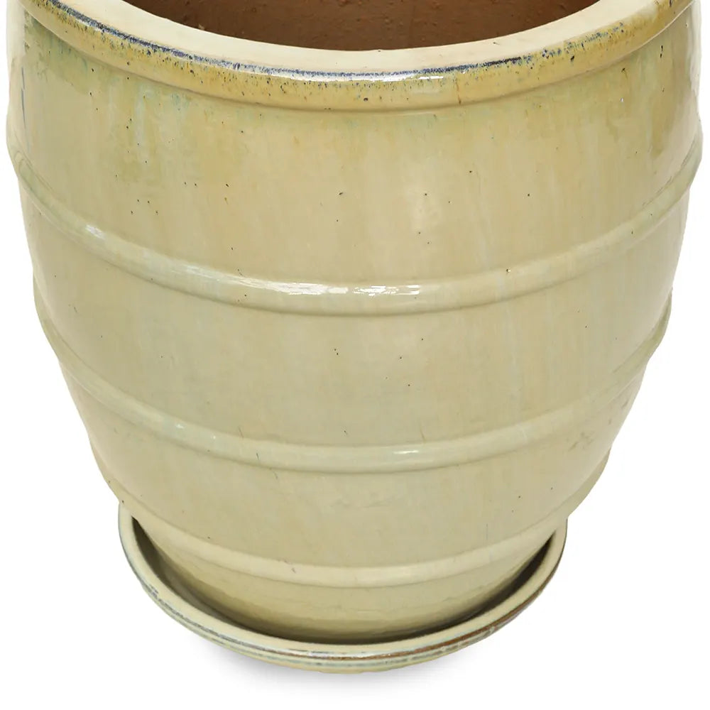 WOERDEN CREAM CERAMIC PLANTER H60 CM