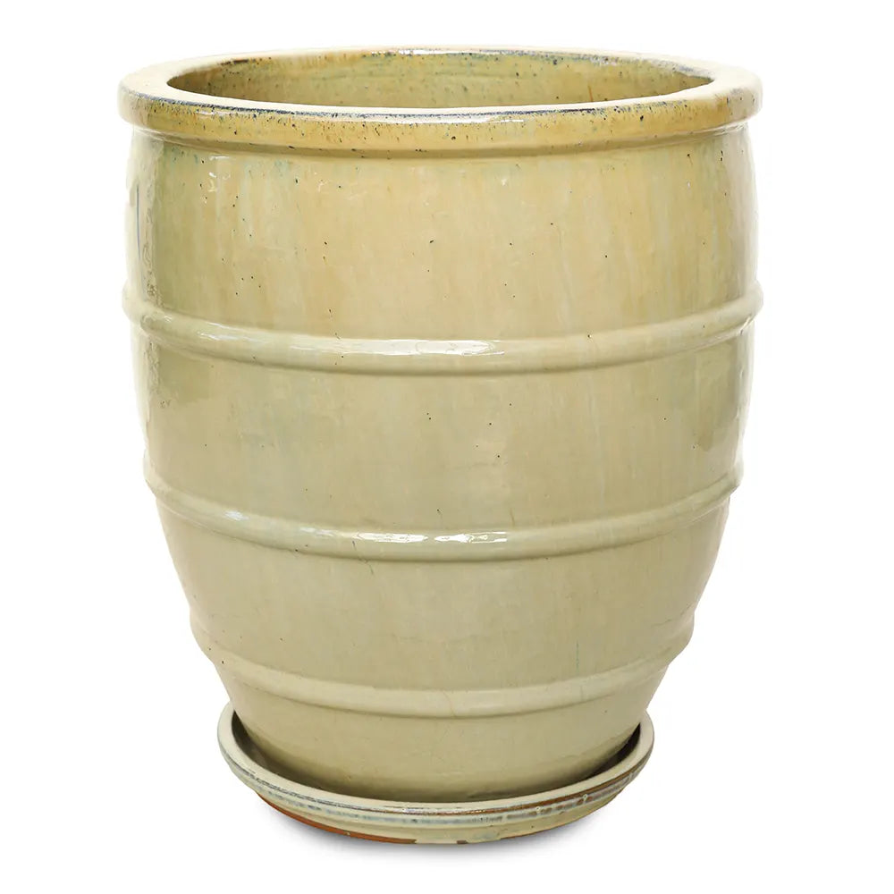 WOERDEN CREAM CERAMIC PLANTER H60 CM