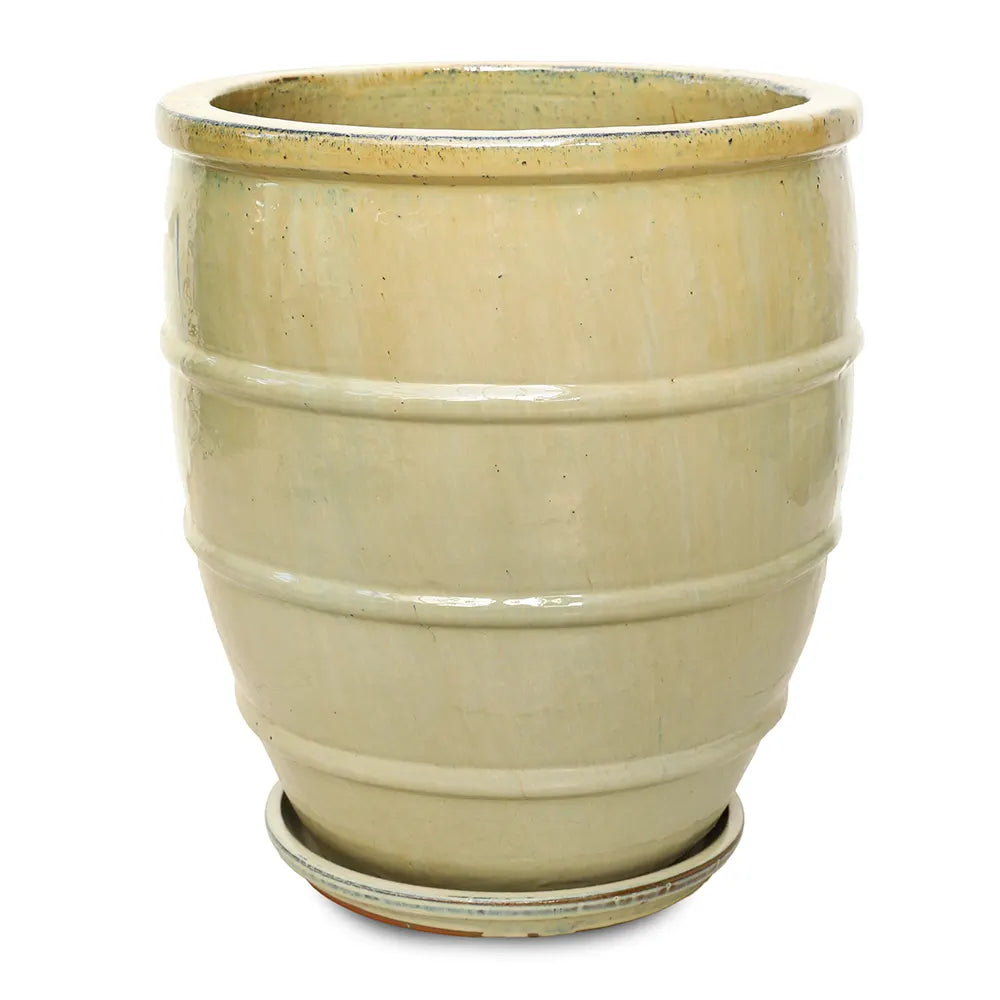 WOERDEN CREAM CERAMIC PLANTER H 47 CM
