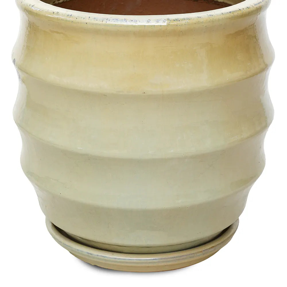 WEESP CREAM CERAMIC PLANTER D45 CM