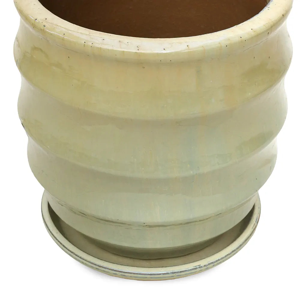 WEESP CREAM CERAMIC PLANTER D35 CM
